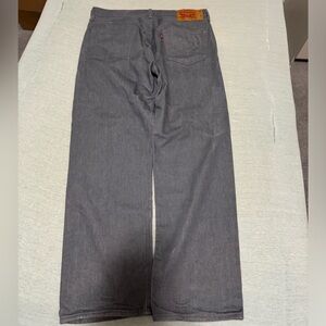 silver gray Levi’s 501 jeans